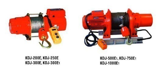 Строительно-монтажные лебедки марки KDJ, JK, EWH
