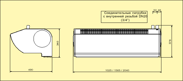 Воздушные завесы для дверей, серия AD300 A/E/W