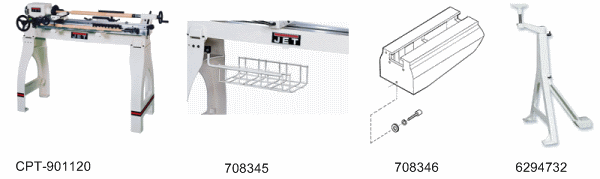 Принадлежности к токарному станку по дереву JWL-1442